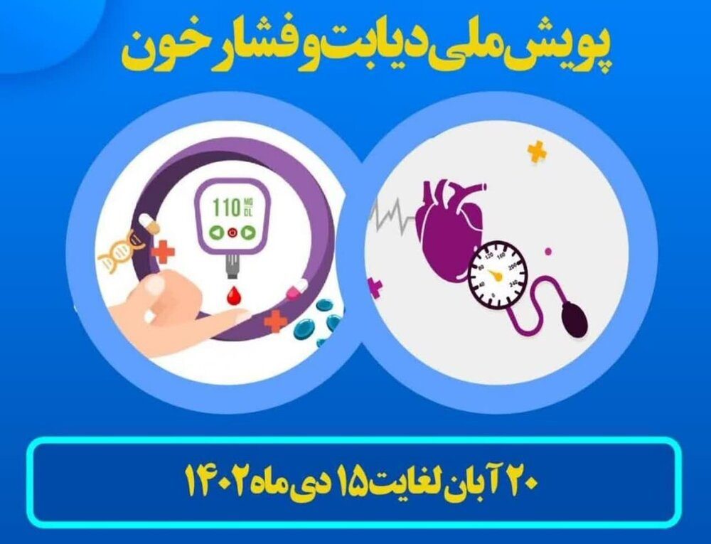 بیش از یک‌میلیون نفر در لرستان غربالگری فشارخون و دیابت می‌شوند