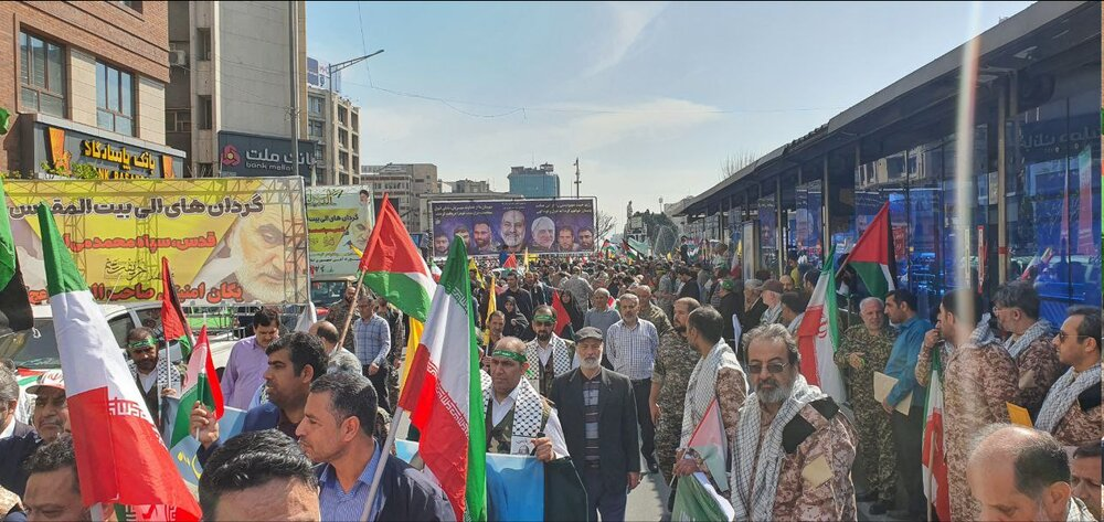 راهپیمایی روز قدس در ایران/ تشییع پیکر شهدای راه قدس در تهران