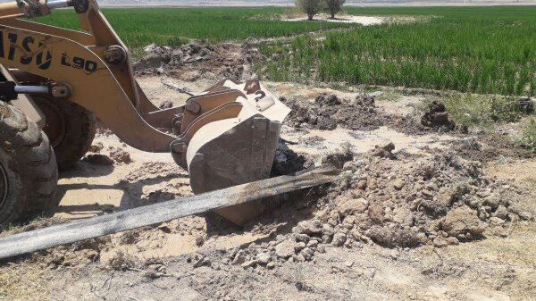 انسداد دو حلقه چاه غیرمجاز در بروجرد